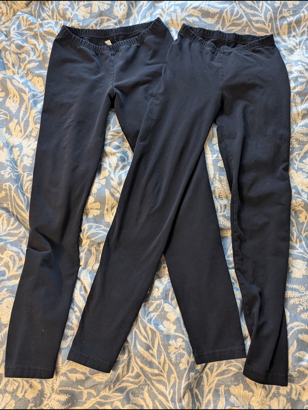 2 Pairs American Apparel Black Leggings - Thermal